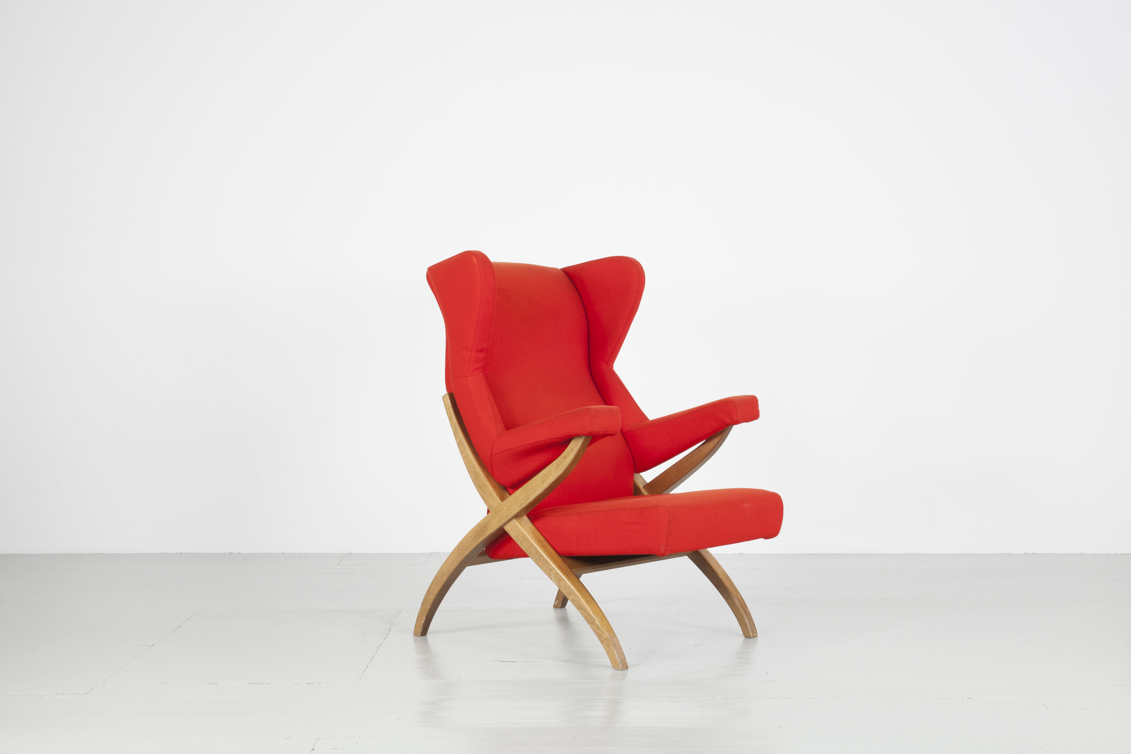 Franco Albini Sessel rot