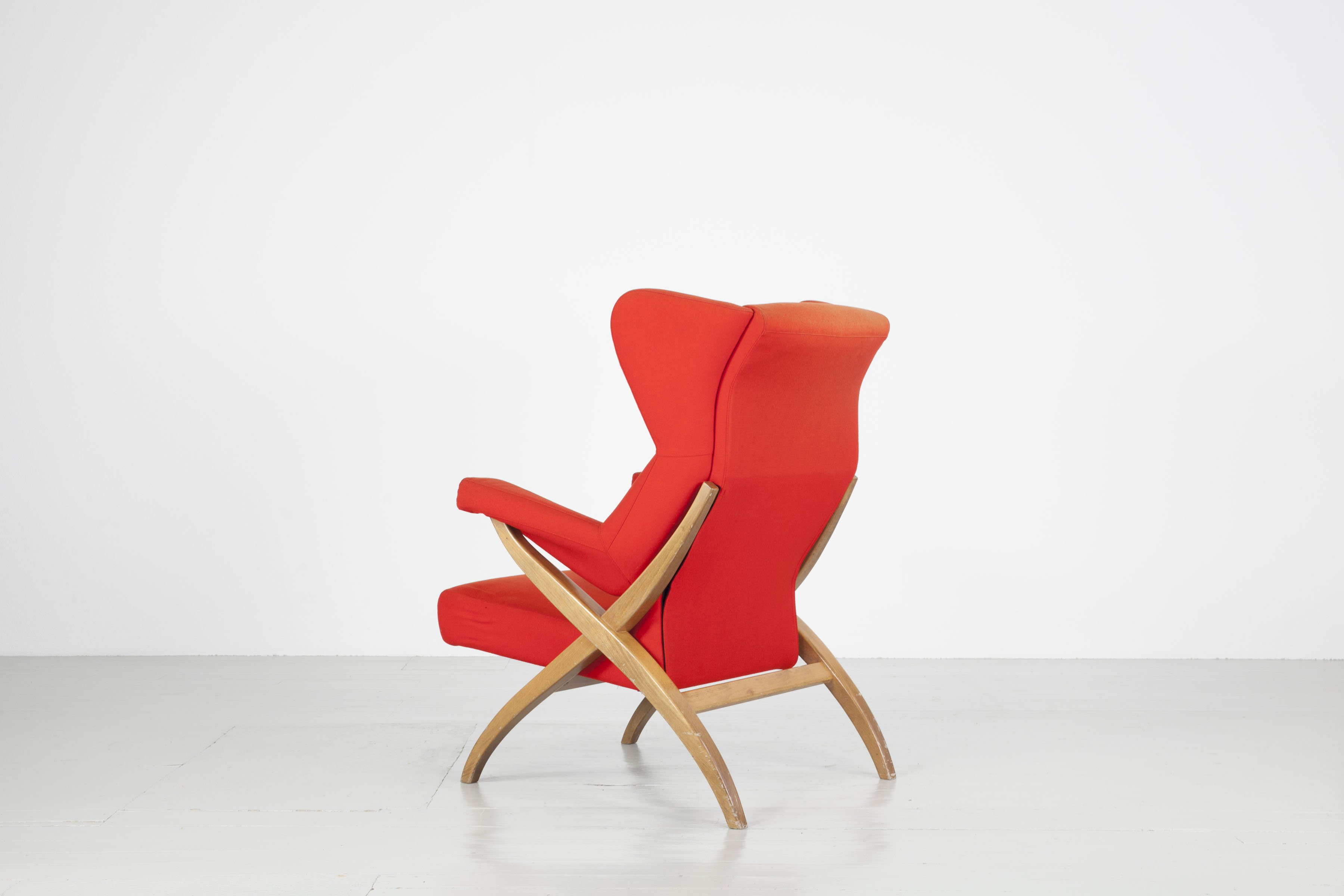 Franco Albini Sessel rot