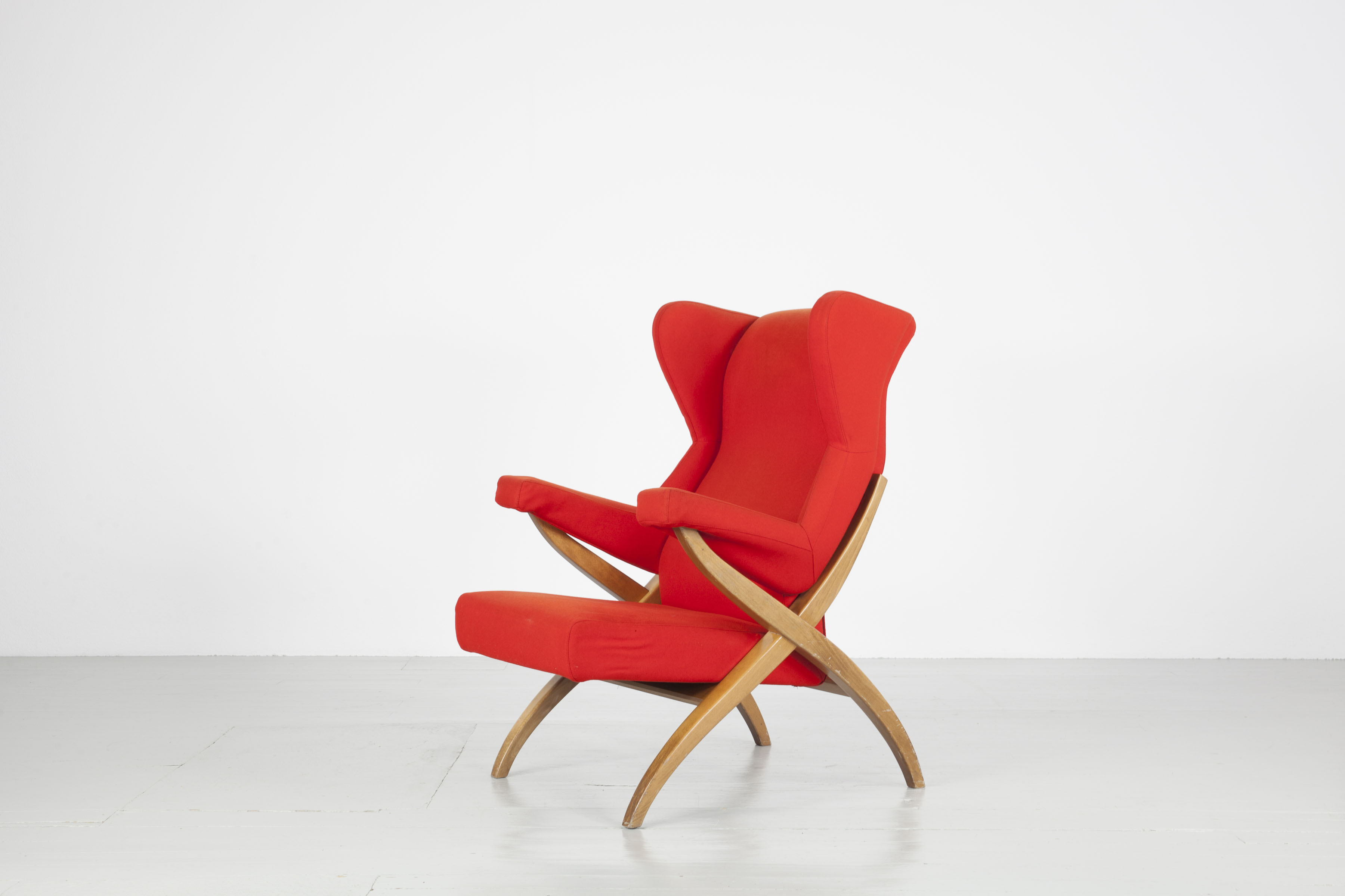 Franco Albini Sessel rot