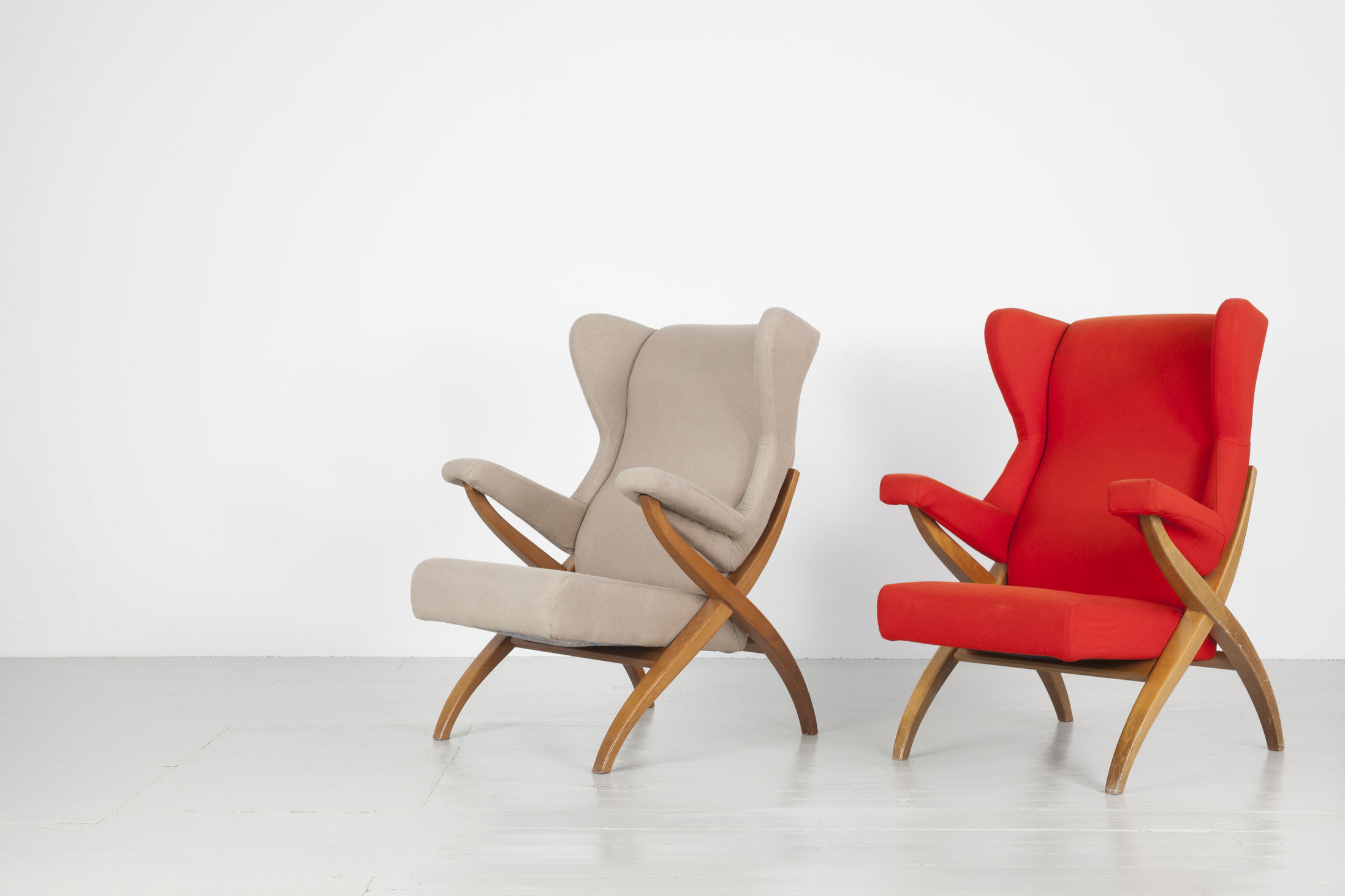 Franco Albini Sessel rot