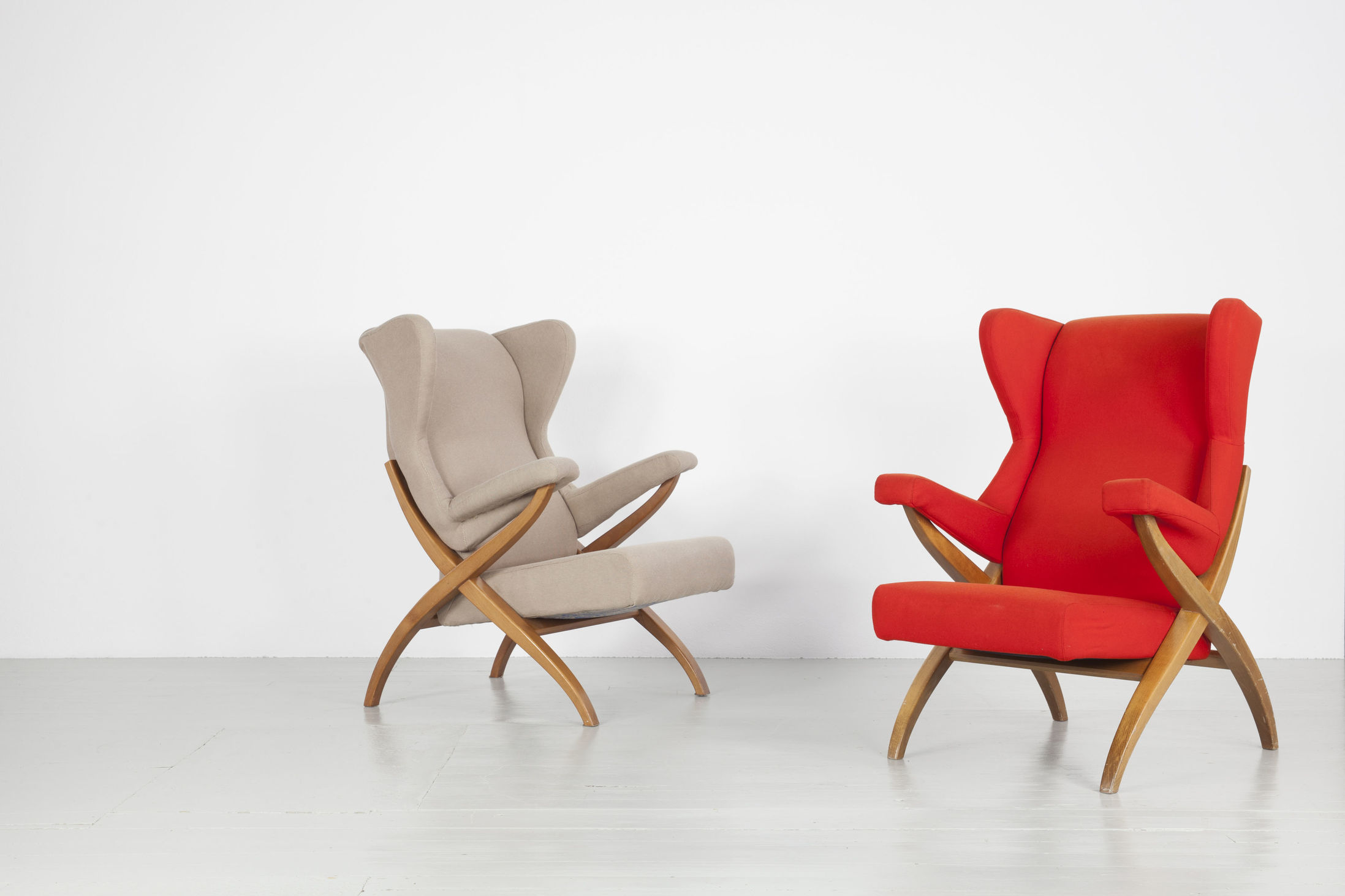 Franco Albini Sessel rot